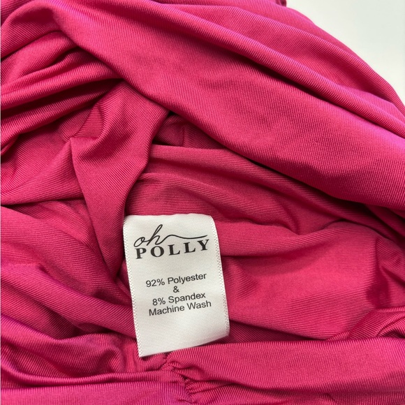 Oh Polly Hot Pink Mini skirt 0 - Picture 4 of 4